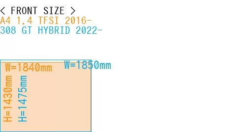 #A4 1.4 TFSI 2016- + 308 GT HYBRID 2022-
